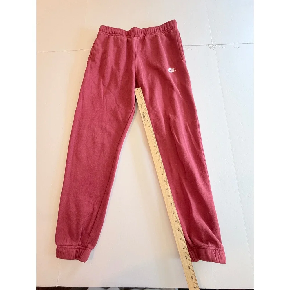 Nike Sportswear Club Fleece Joggers Raspberry Pink Sweatpants Womens Medium